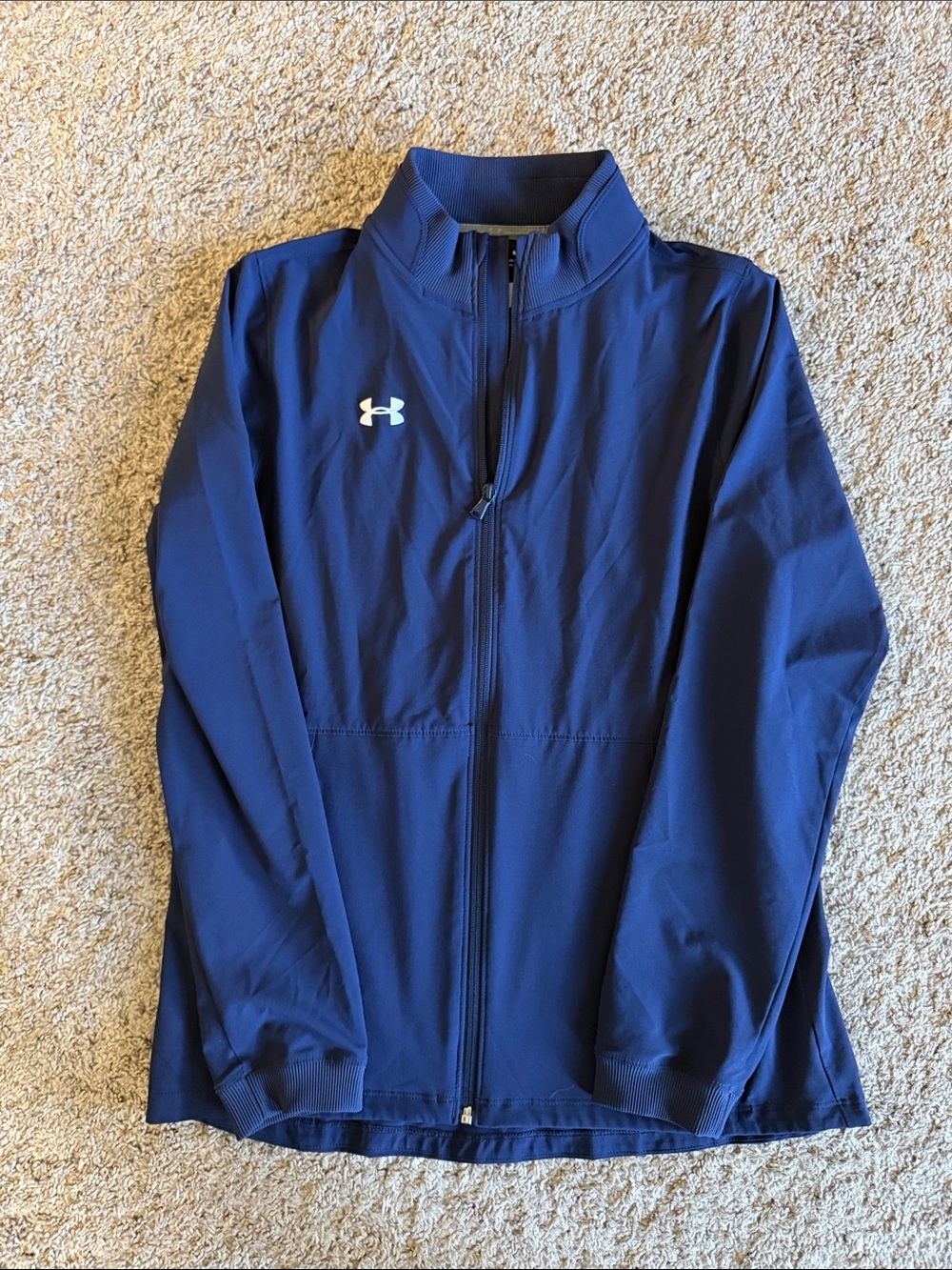 Under Armour Navy blue zip up golf/warm up jacket